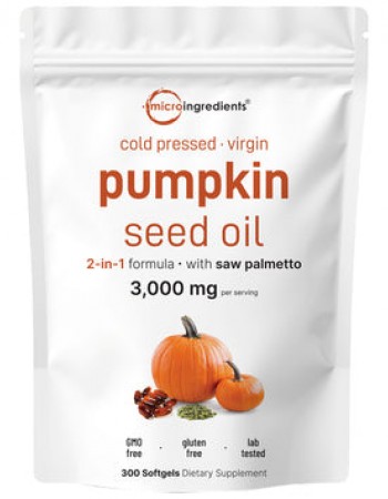 Micro Ingredients Pumpkin Seed Oil with Saw Palmetto Softgels