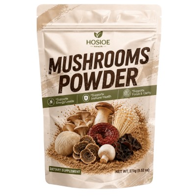 Hosioe Mushroom Coffee, 2000mg Instant Mushroom Coffee Powder (47 Servings)