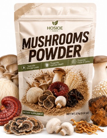 Hosioe 16 in 1 Mushroom Powder, 2740mg Mushroom Powder Supplement 90 Servings